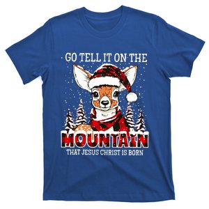 Reindeer Go Tell It On The Mountain That Jesus T-Shirt