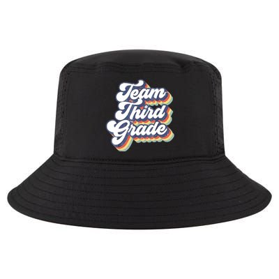 Retro Groovy Team Third Grade Back To School Teacher Student Gift Cool Comfort Performance Bucket Hat