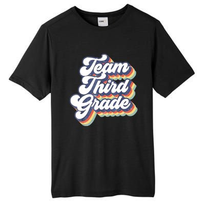 Retro Groovy Team Third Grade Back To School Teacher Student Gift Tall Fusion ChromaSoft Performance T-Shirt