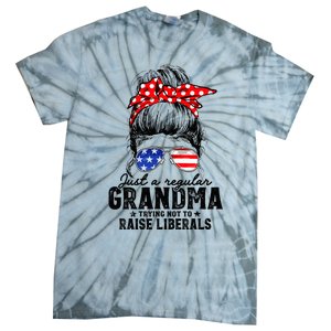 Regular Grandma Trying Not To Raise Liberals Voted For Trump Tie-Dye T-Shirt