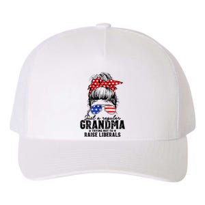 Regular Grandma Trying Not To Raise Liberals Voted For Trump Yupoong Adult 5-Panel Trucker Hat