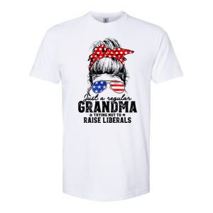 Regular Grandma Trying Not To Raise Liberals Voted For Trump Softstyle CVC T-Shirt