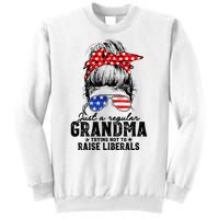 Regular Grandma Trying Not To Raise Liberals Voted For Trump Sweatshirt