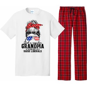 Regular Grandma Trying Not To Raise Liberals Voted For Trump Pajama Set