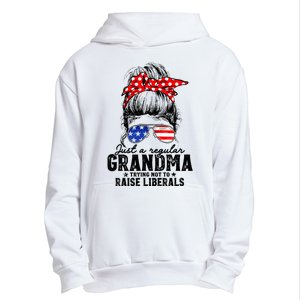 Regular Grandma Trying Not To Raise Liberals Voted For Trump Urban Pullover Hoodie