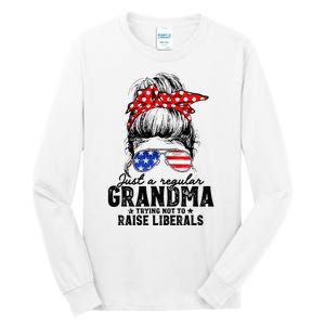 Regular Grandma Trying Not To Raise Liberals Voted For Trump Tall Long Sleeve T-Shirt