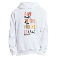 Retro Givethanks To The Lord Fall Thanksgiving Christian Autumn Urban Pullover Hoodie