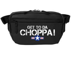 Retro Get To Da Choppa Funny 80s Movie Nostalgia Crossbody Pack