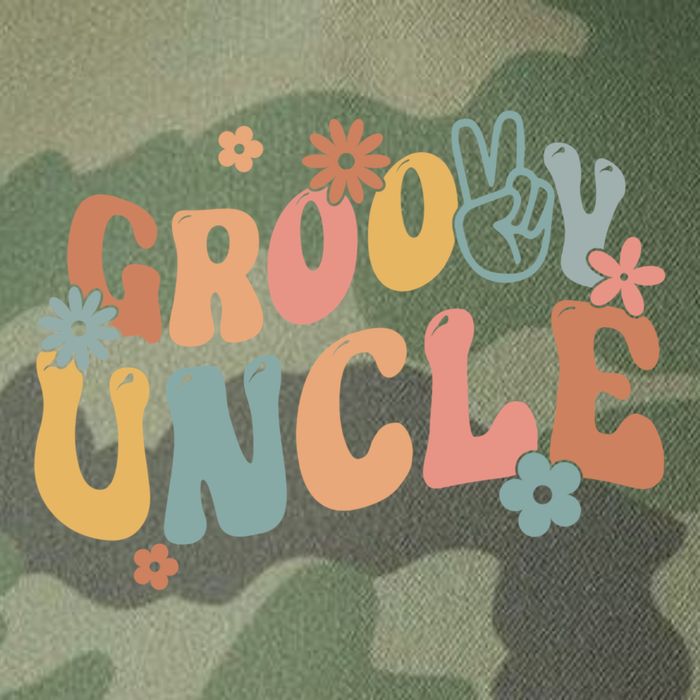 Retro Groovy Uncle Flower Power Hippie Family Groovy Vibes Gift Legacy Tie Dye Trucker Hat