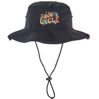 Retro Groovy Uncle Flower Power Hippie Family Groovy Vibes Gift Bucket Hat