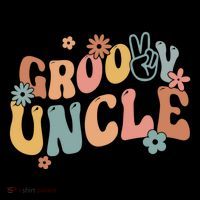 Retro Groovy Uncle Flower Power Hippie Family Groovy Vibes Gift Mug