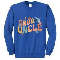 Retro Groovy Uncle Flower Power Hippie Family Groovy Vibes Gift Sweatshirt