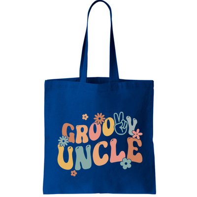 Retro Groovy Uncle Flower Power Hippie Family Groovy Vibes Gift Bag