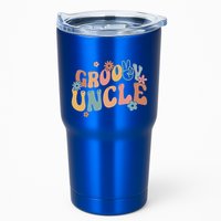 Retro Groovy Uncle Flower Power Hippie Family Groovy Vibes Gift Tumbler
