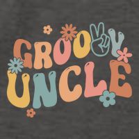 Retro Groovy Uncle Flower Power Hippie Family Groovy Vibes Gift Vector Backpack