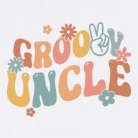 Retro Groovy Uncle Flower Power Hippie Family Groovy Vibes Gift Garment-Dyed Sweatshirt
