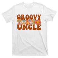 Retro Groovy Uncle Matching Family 1st Birthday Party T-Shirt