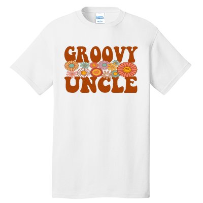 Retro Groovy Uncle Matching Family 1st Birthday Party Tall T-Shirt