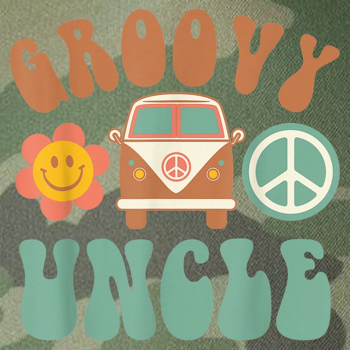 Retro Groovy Uncle Matching Family Birthday Party Legacy Tie Dye Trucker Hat