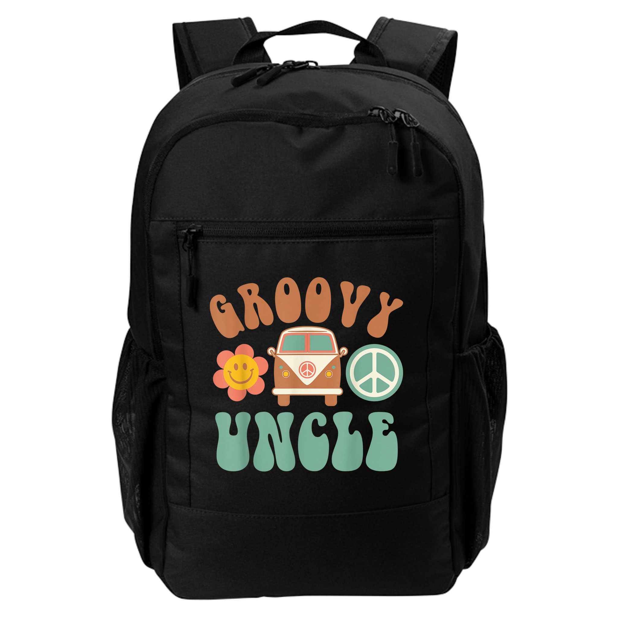 Retro Groovy Uncle Matching Family Birthday Party Backpack