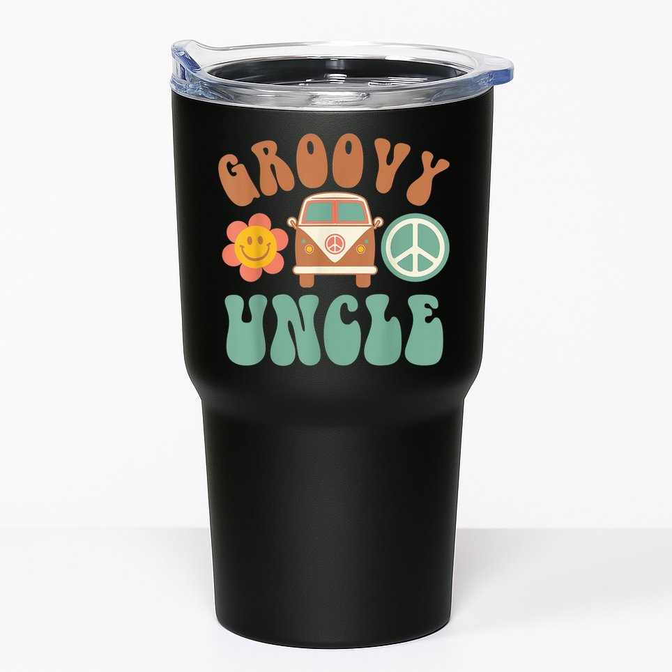 Retro Groovy Uncle Matching Family Birthday Party Tumbler