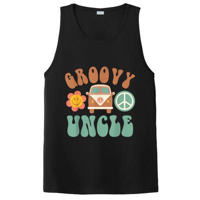 Retro Groovy Uncle Matching Family Birthday Party PosiCharge Competitor Tank