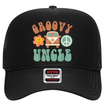Retro Groovy Uncle Matching Family Birthday Party Trucker Hat