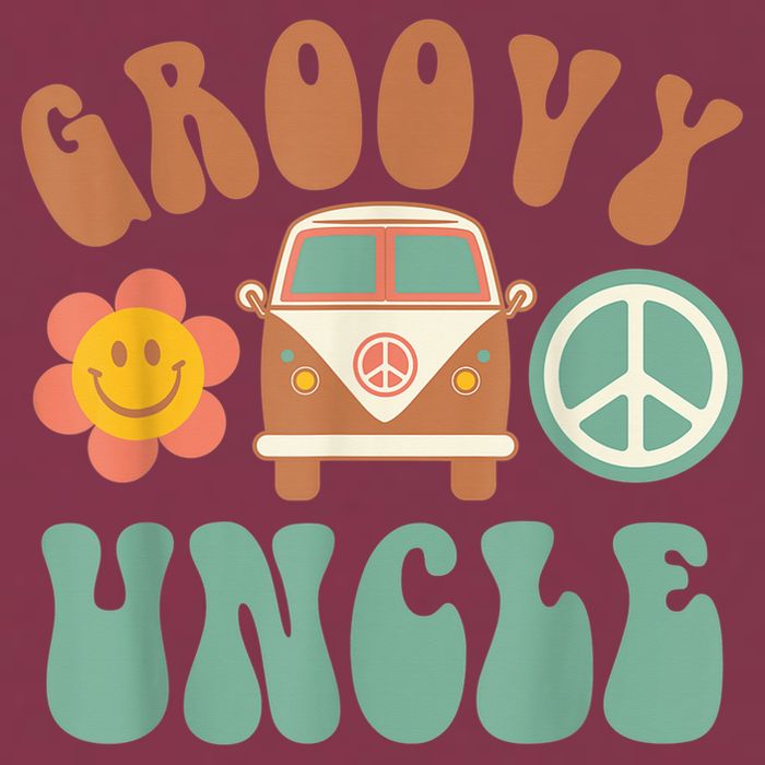 Retro Groovy Uncle Matching Family Birthday Party 16oz Travel Tumbler