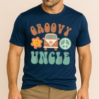 Retro Groovy Uncle Matching Family Birthday Party Performance Shirt