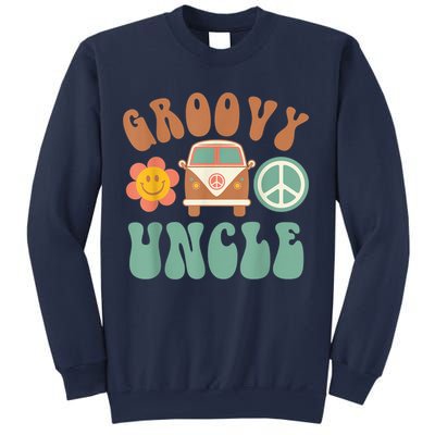 Retro Groovy Uncle Matching Family Birthday Party Sweatshirt