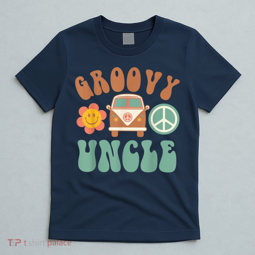 Retro Groovy Uncle Matching Family Birthday Party T-Shirt