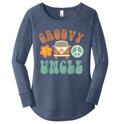 Retro Groovy Uncle Matching Family Birthday Party Women's Perfect Tri Tunic Long Sleeve Shirt