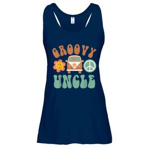 Retro Groovy Uncle Matching Family Birthday Party Ladies Essential Flowy Tank