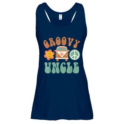 Retro Groovy Uncle Matching Family Birthday Party Ladies Essential Flowy Tank