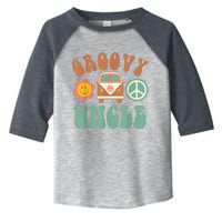 Retro Groovy Uncle Matching Family Birthday Party Toddler Fine Jersey T-Shirt