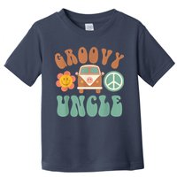 Retro Groovy Uncle Matching Family Birthday Party Toddler T-Shirt