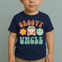 Retro Groovy Uncle Matching Family Birthday Party Toddler T-Shirt