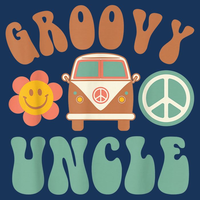 Retro Groovy Uncle Matching Family Birthday Party Visor