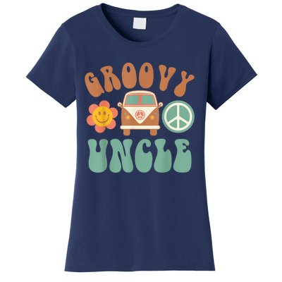 Retro Groovy Uncle Matching Family Birthday Party Women's T-Shirt