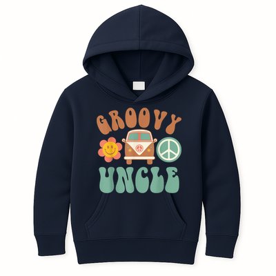 Retro Groovy Uncle Matching Family Birthday Party Kids Hoodie
