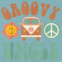 Retro Groovy Uncle Matching Family Birthday Party Sueded Cloud Jersey T-Shirt