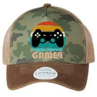 Retro Gamer Video Games Player Gaming Boys Teens Men Legacy Tie Dye Trucker Hat
