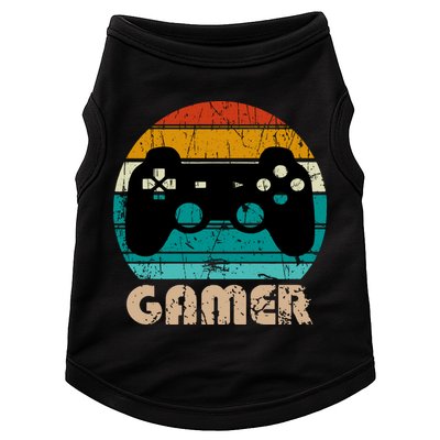 Retro Gamer Video Games Player Gaming Boys Teens Men Doggie Tank