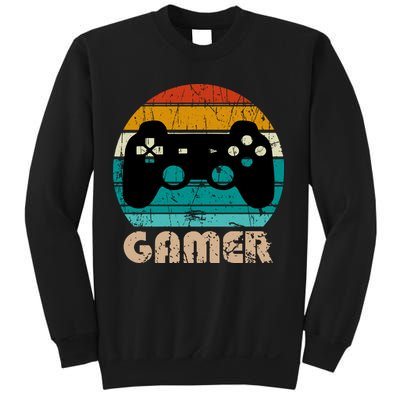 Retro Gamer Video Games Player Gaming Boys Teens Men Sweatshirt
