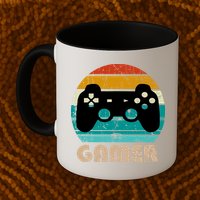 Retro Gamer Video Games Player Gaming Boys Teens Men Mug