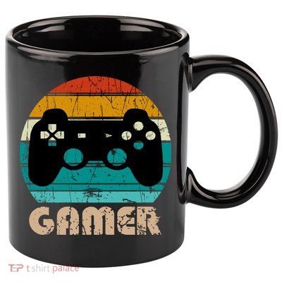Retro Gamer Video Games Player Gaming Boys Teens Men 11oz C Handle Ceramic Mug