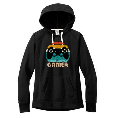 Retro Gamer Video Games Player Gaming Boys Teens Men Women's Fleece Hoodie