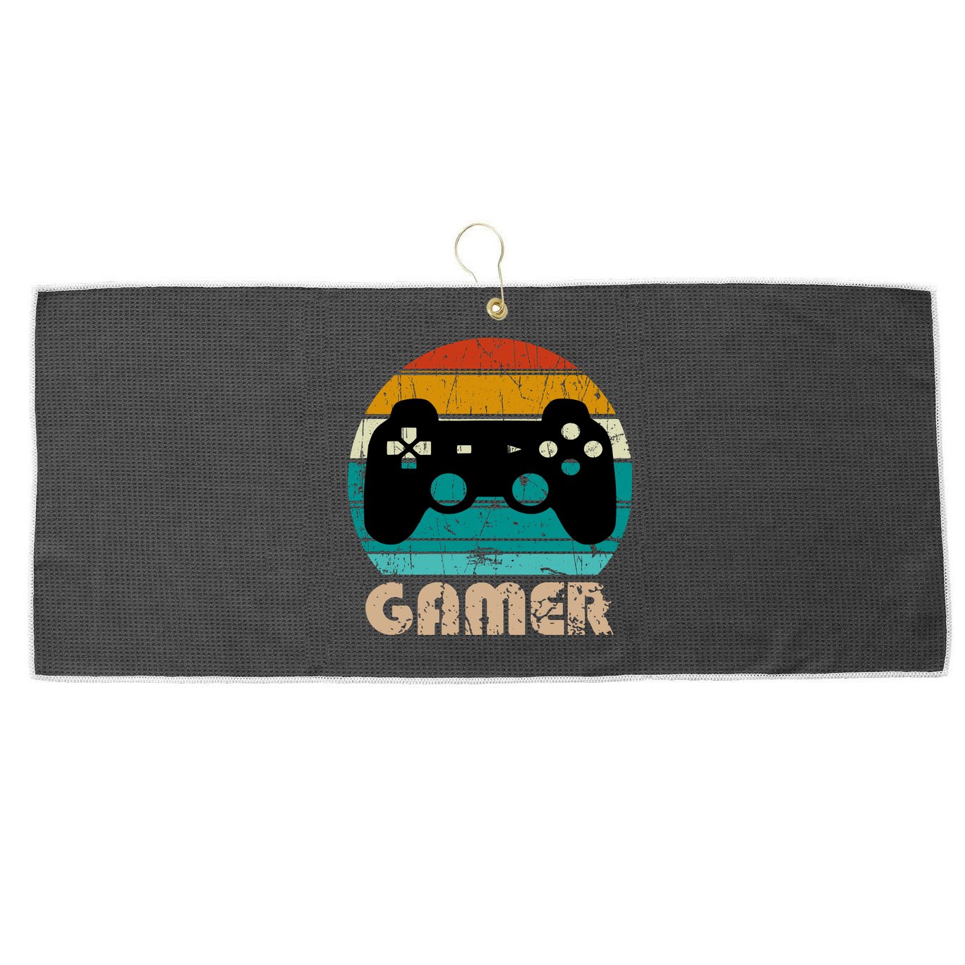 Retro Gamer Video Games Player Gaming Boys Teens Men Large Microfiber Waffle Golf Towel