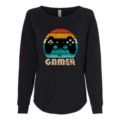 Retro Gamer Video Games Player Gaming Boys Teens Men Womens California Wash Sweatshirt