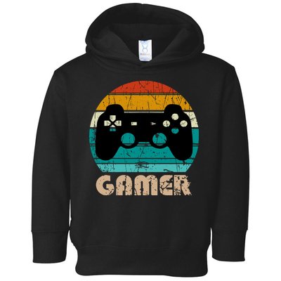 Retro Gamer Video Games Player Gaming Boys Teens Men Toddler Hoodie